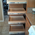 under the sink slideout shelf with rise